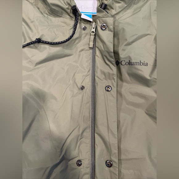 Columbia Cedar Cliff Insulated Jacket Mens XL Stone Green Hood Waterproof Hunt - Picture 12 of 15